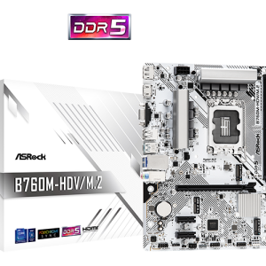 ASROCK B760M-HDV/M.2 D5 WH EDITION