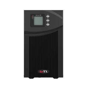 GETX 2000VA Online UPS 1800W LCD Display Built-in AVR Overload and Short Circuit Protection, Intelligent Battery Management, Auto Restart, Black GX
