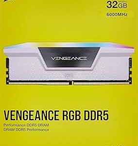 CORSAIR VENGEANC 2X16GB 6000MHZ CL30 RGB WHITE XMP
